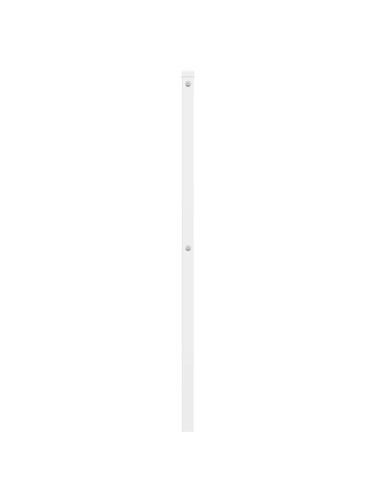 Kovové čelo postele bílé 200 cm
