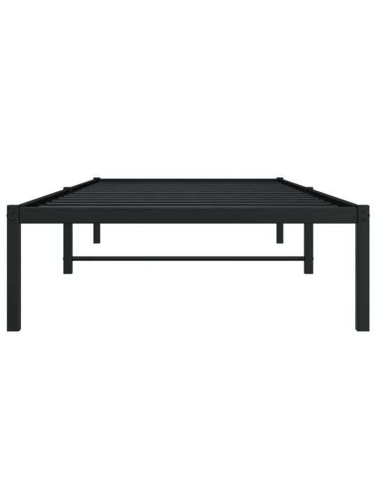 Kovový rám postele černý 90 x 200 cm