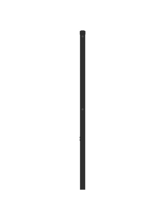 Kovové čelo postele černé 180 cm