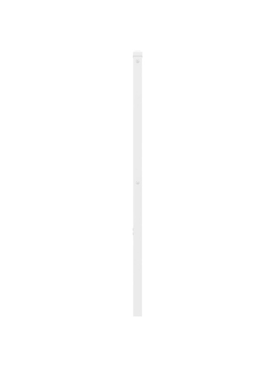 Kovové čelo postele bílé 180 cm