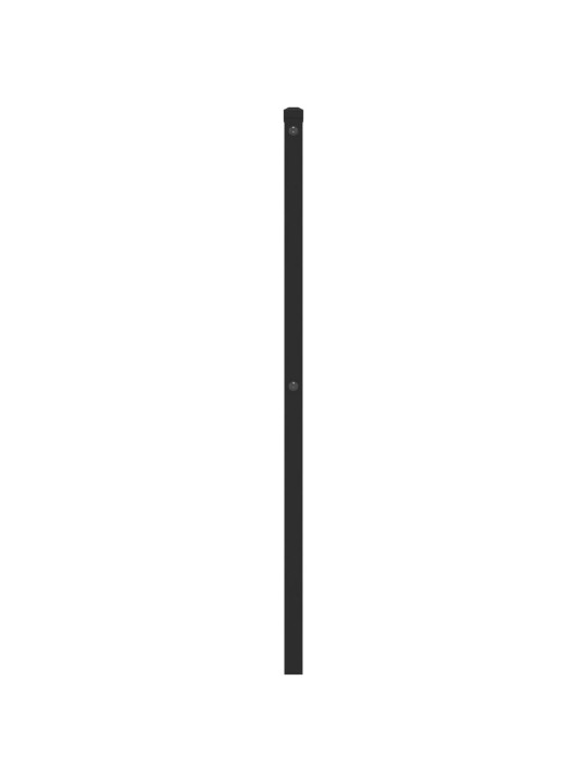 Kovové čelo postele černé 75 cm