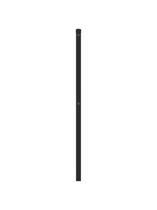 Kovové čelo postele černé 90 cm