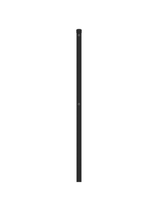 Kovové čelo postele černé 107 cm