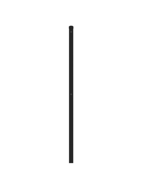 Kovové čelo postele černé 160 cm