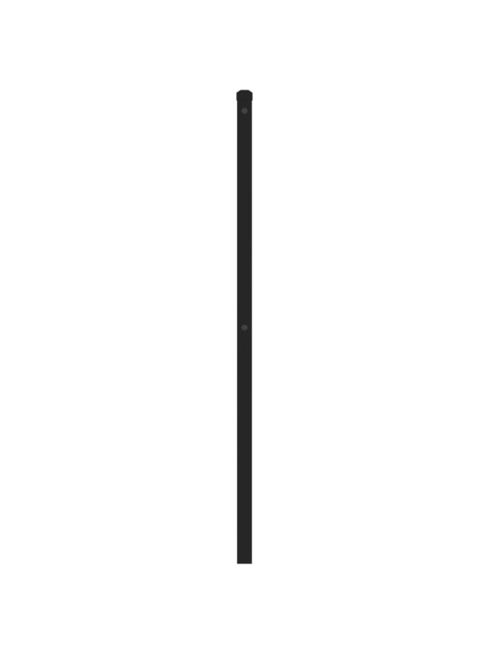Kovové čelo postele černé 193 cm