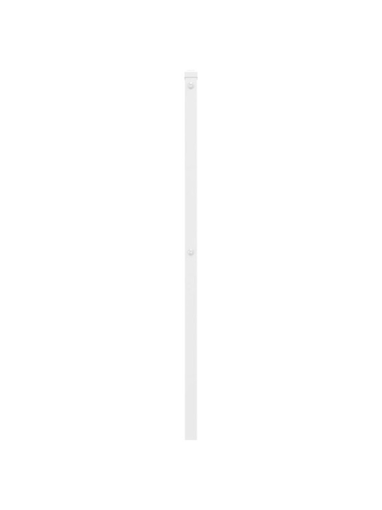Kovové čelo postele bílé 90 cm