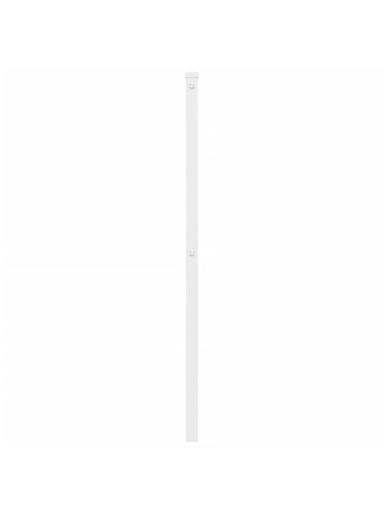 Kovové čelo postele bílé 100 cm
