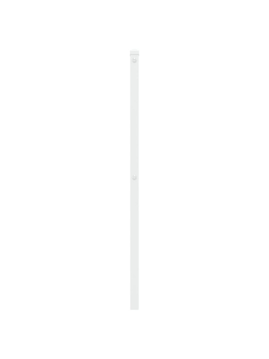 Kovové čelo postele bílé 107 cm