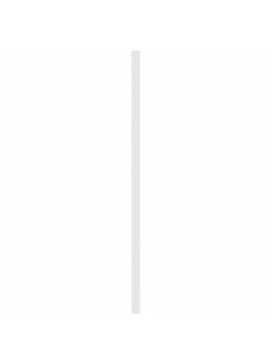 Kovové čelo postele bílé 135 cm
