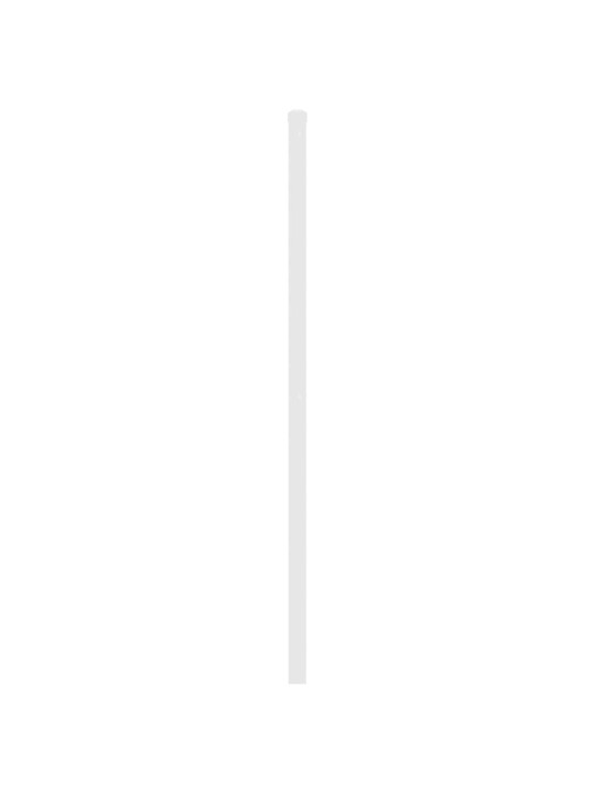 Kovové čelo postele bílé 193 cm