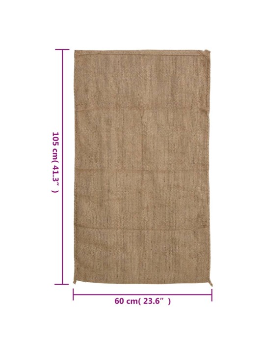 Jutové pytle 5 ks 60 x 105 cm 100% juta 340 g/m²
