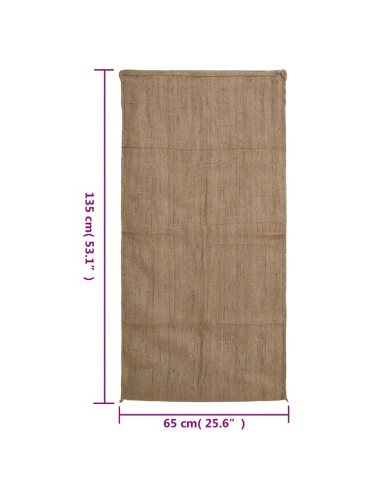 Jutové pytle 5 ks 65 x 135 cm 100% juta 340 g/m²
