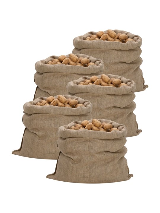 Jutové pytle 5 ks 100 x 110 cm 100% juta 340 g/m²