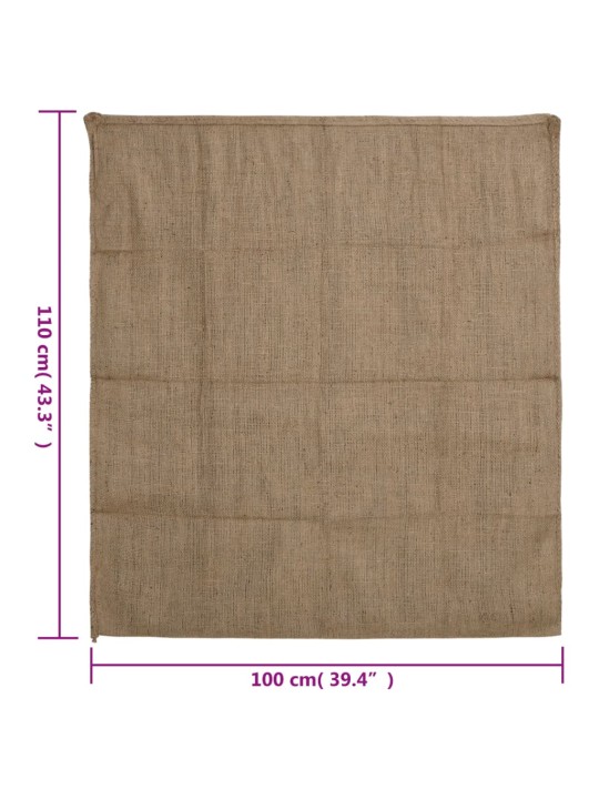 Jutové pytle 5 ks 100 x 110 cm 100% juta 220 g/m²