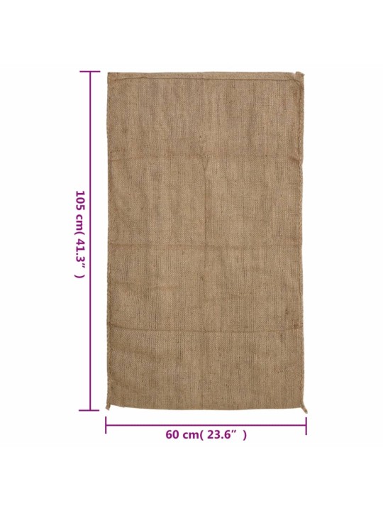 Jutové pytle 30 ks 60 x 105 cm 100% juta 340 g/m²