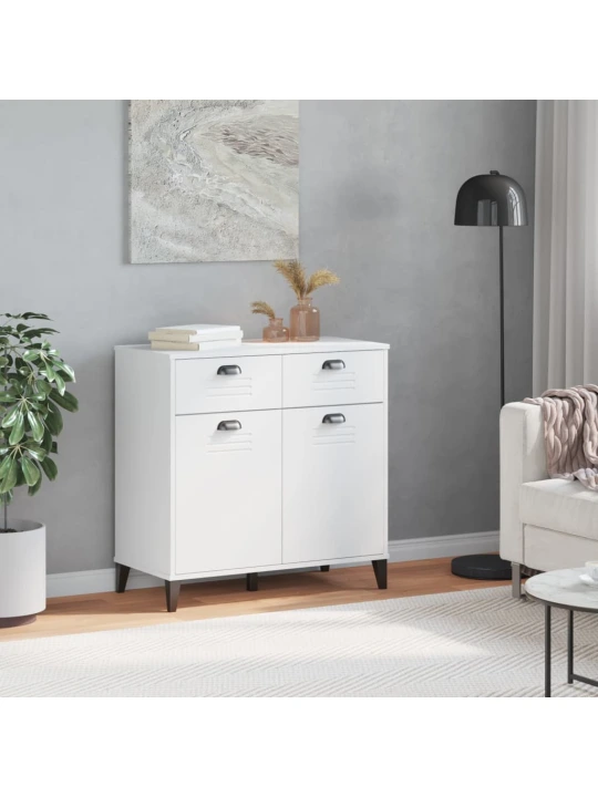Příborník VIKEN bílý 80 x 40 x 80 cm kompozitní dřevo