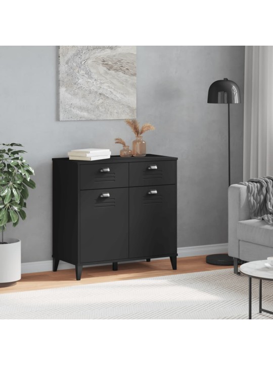 Příborník viken černý 80 x 40 x 80 cm kompozitní dřevo