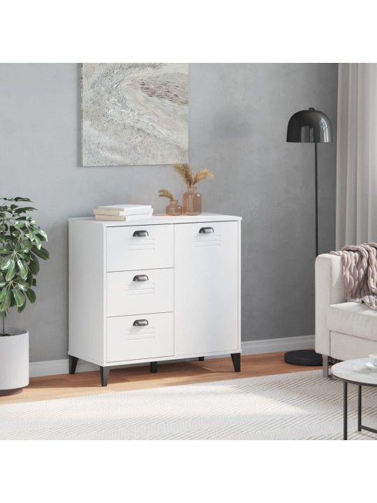 Příborník VIKEN bílý 80 x 40 x 80 cm kompozitní dřevo
