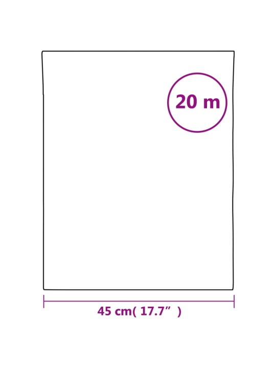 Okenní fólie statická matná průhledná bílá 45 x 2 000 cm PVC