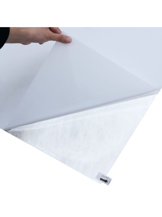 Okenní fólie statická matná průhledná bílá 90 x 2 000 cm PVC
