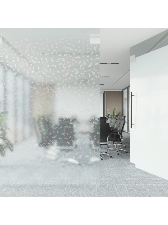 Okenní fólie matná 3D duhový vzor 90 x 500 cm PVC