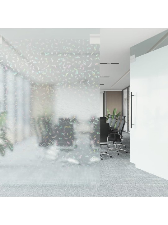 Okenní fólie matná 3D duhový vzor 90 x 1 000 cm PVC