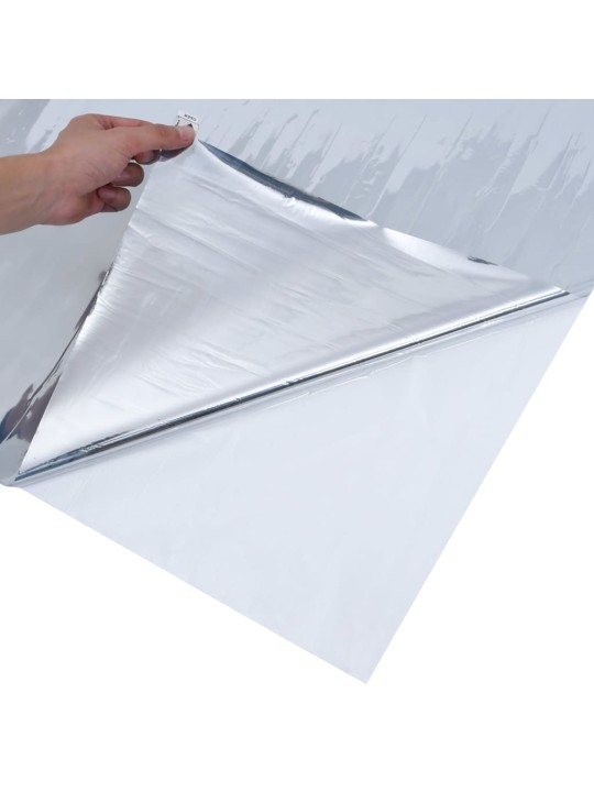 Solární fólie statická reflexní efekt stříbrná 45 x 2000 cm pvc