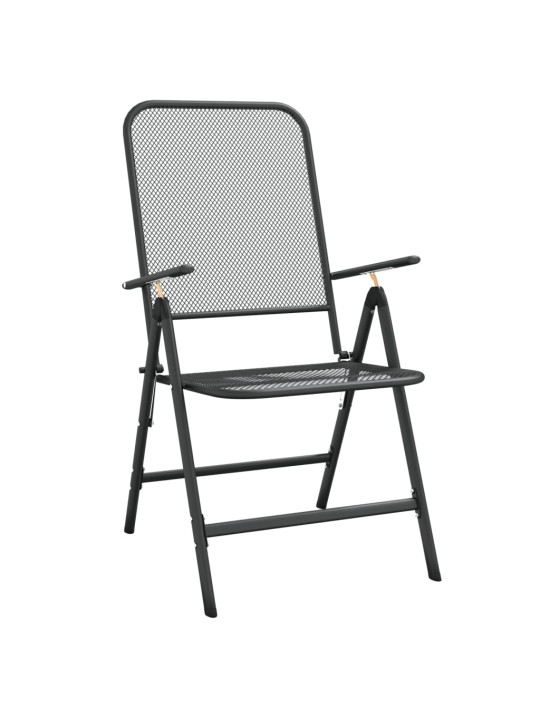 9dílný zahradní jídelní set antracitový tahokov