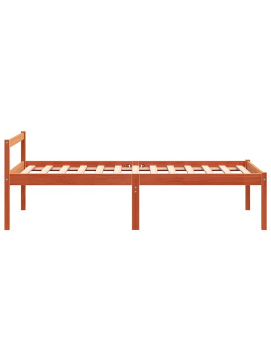 Postel pro seniory voskově hnědá 75 x 190 cm masivní borovice