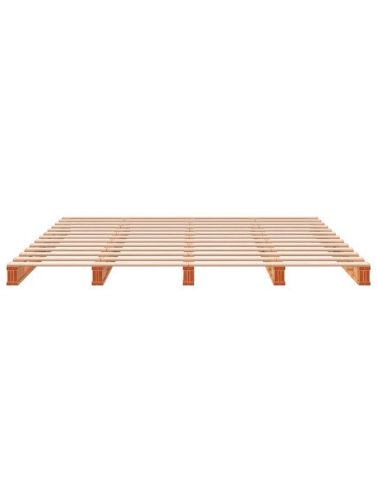 Postel z palet voskově hnědá 180 x 200 cm masivní borové dřevo