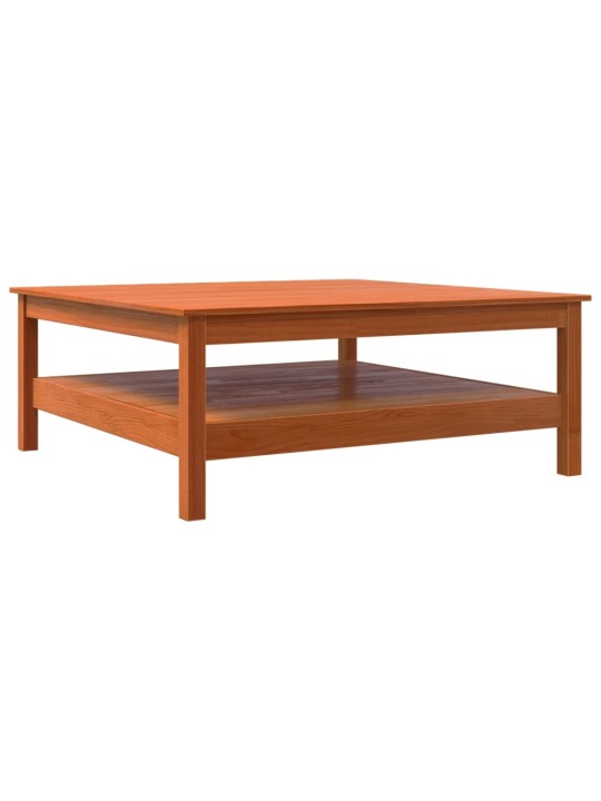 Konferenční stolek voskově hnědý 100x100x40 cm masivní borovice