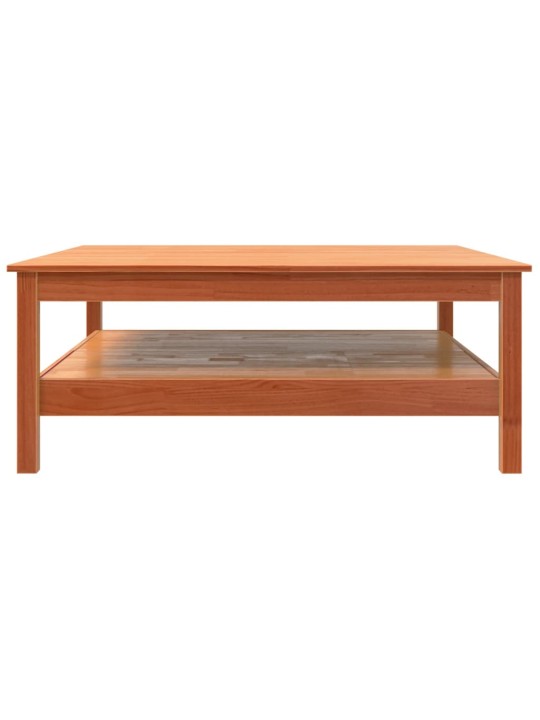 Konferenční stolek voskově hnědý 100x100x40 cm masivní borovice