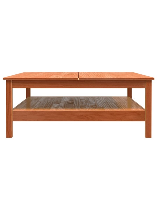 Konferenční stolek voskově hnědý 100x100x40 cm masivní borovice
