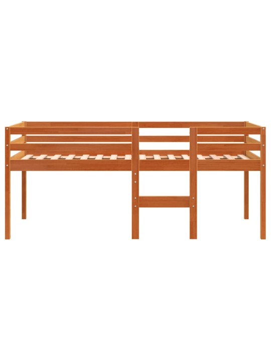 Patrová postel voskově hnědá 75 x 190 cm masivní borové dřevo