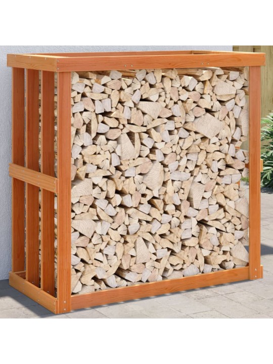 Venkovní stojan na dřevo voskově hnědý 109x52x106 cm borovice