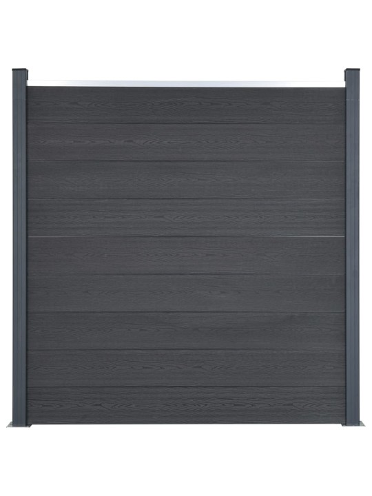 Sada plotových dílců šedá 353 x 186 cm WPC