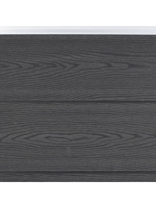 Sada plotových dílců šedá 353 x 186 cm WPC
