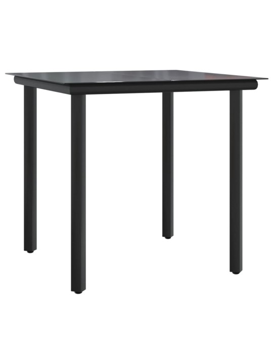 3dílný bistro set s poduškami hnědý polyratan