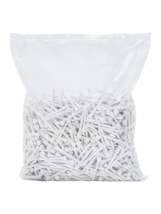 Golfová týčka 1 000 ks bílá 54 mm bambus