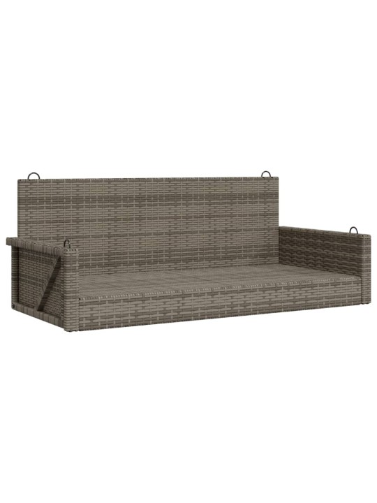 Houpací lavice šedá 119 x 56 x 48 cm polyratan