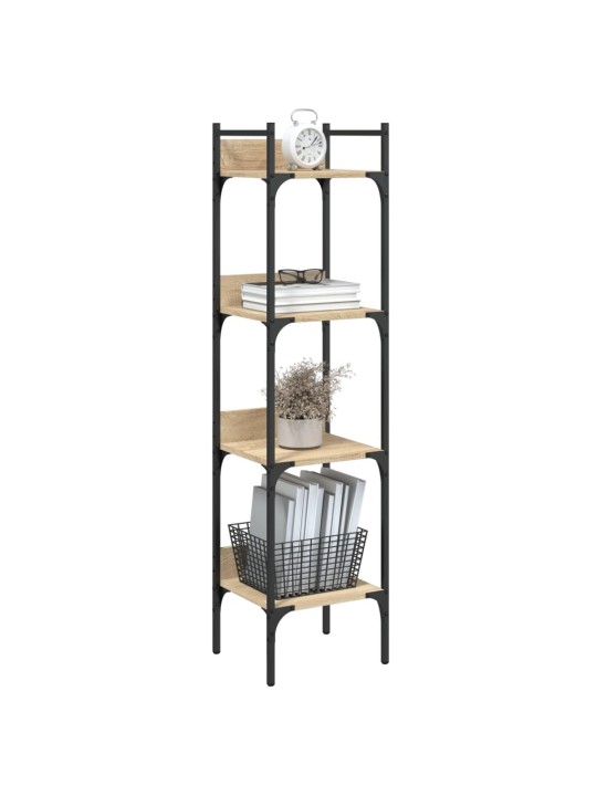 Knihovna se 4 policemi dub sonoma 35 x 30 x 138,5 cm kompozit