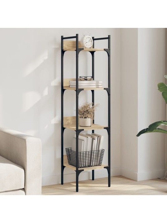 Knihovna se 4 policemi dub sonoma 35 x 30 x 138,5 cm kompozit