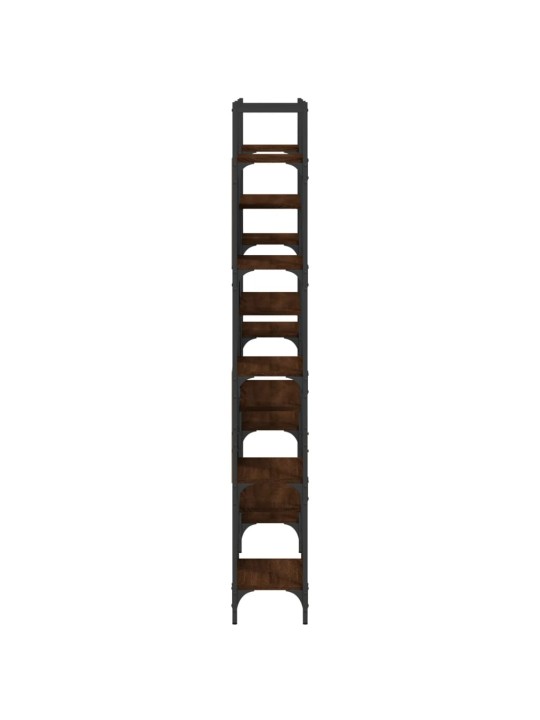 Knihovna hnědý dub 155,5 x 24 x 166,5 cm kompozitní dřevo
