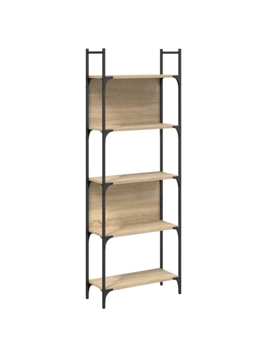 Knihovna s 5 policemi dub sonoma 60,5 x 24 x 166,5 cm kompozit