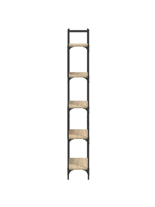 Knihovna s 5 policemi dub sonoma 60,5 x 24 x 166,5 cm kompozit