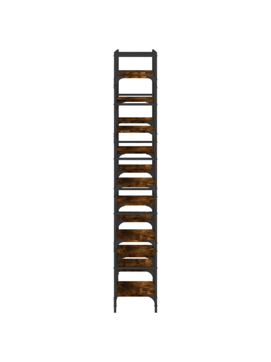 Knihovna kouřový dub 127,5 x 28,5 x 172,5 cm kompozitní dřevo