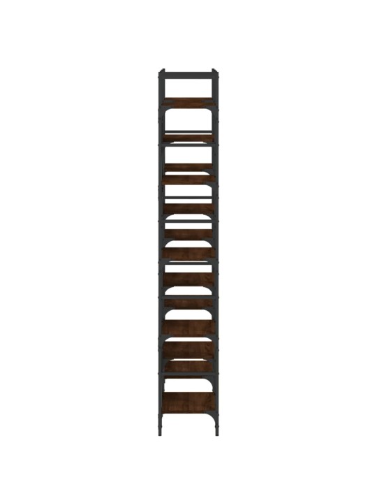 Knihovna hnědý dub 127,5 x 28,5 x 172,5 cm kompozitní dřevo