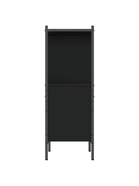Knihovna černá 72 x 28 x 77,5 cm kompozitní dřevo