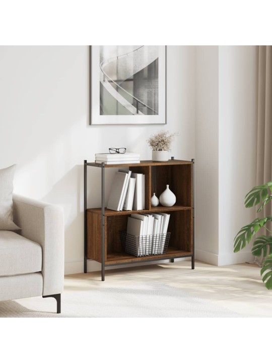 Knihovna hnědý dub 72 x 28 x 77,5 cm kompozitní dřevo