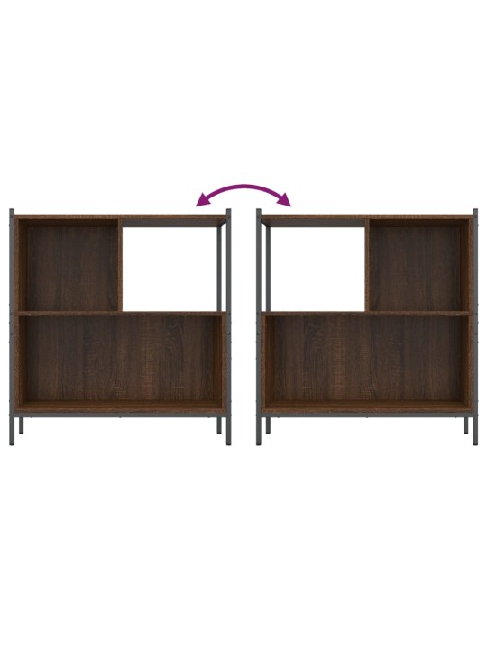 Knihovna hnědý dub 72 x 28 x 77,5 cm kompozitní dřevo